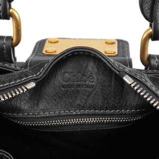 Chloé Black Leather Paddington Tote Bag