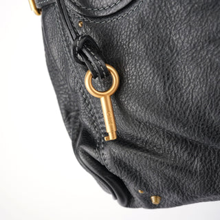 Chloé Black Leather Paddington Tote Bag