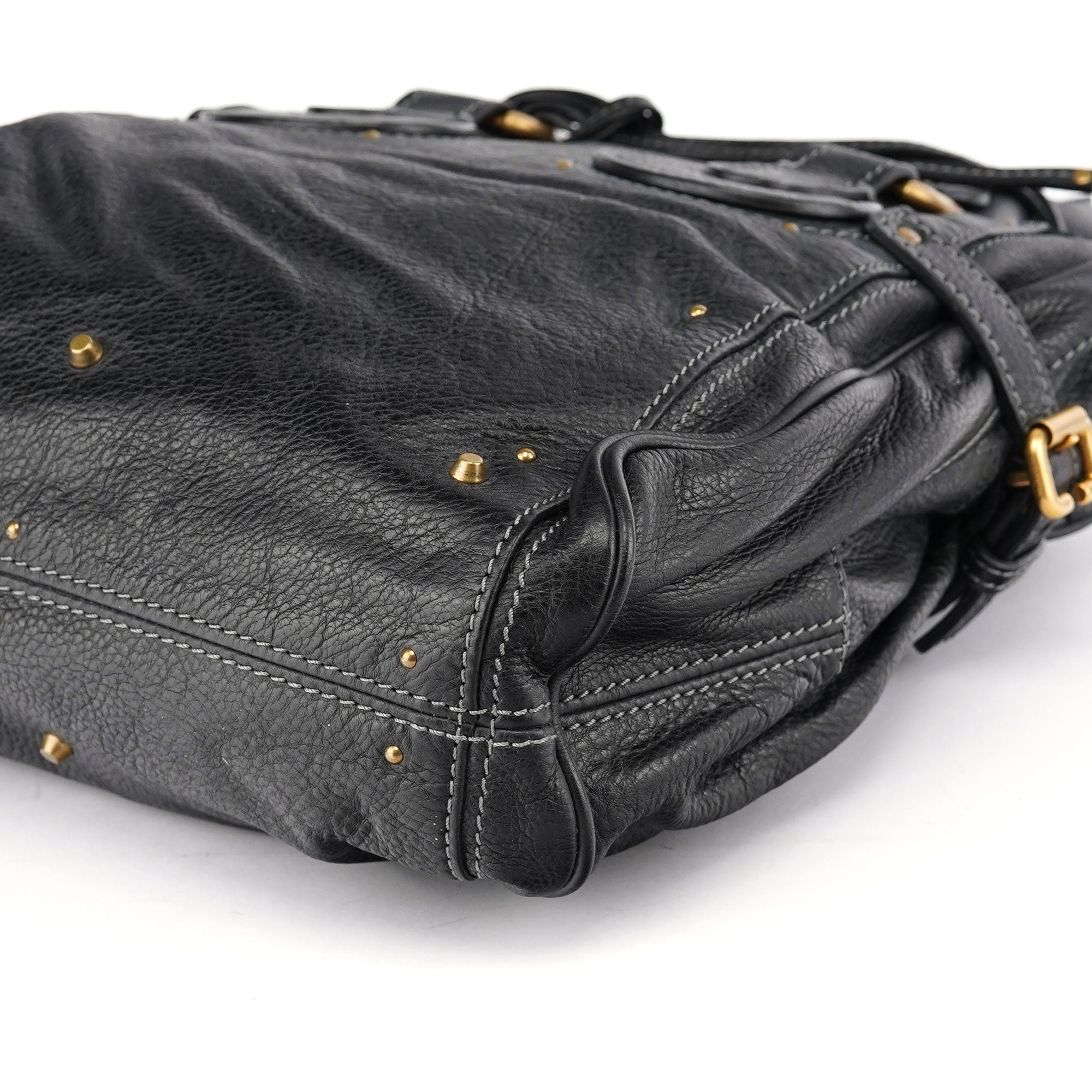 Chloé Black Leather Paddington Tote Bag