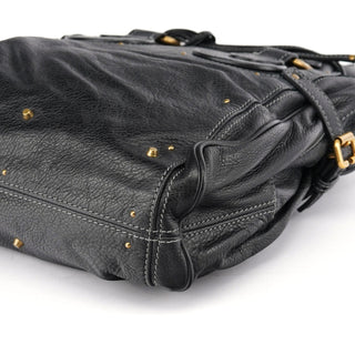 Chloé Black Leather Paddington Tote Bag