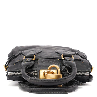 Chloé Black Leather Paddington Tote Bag
