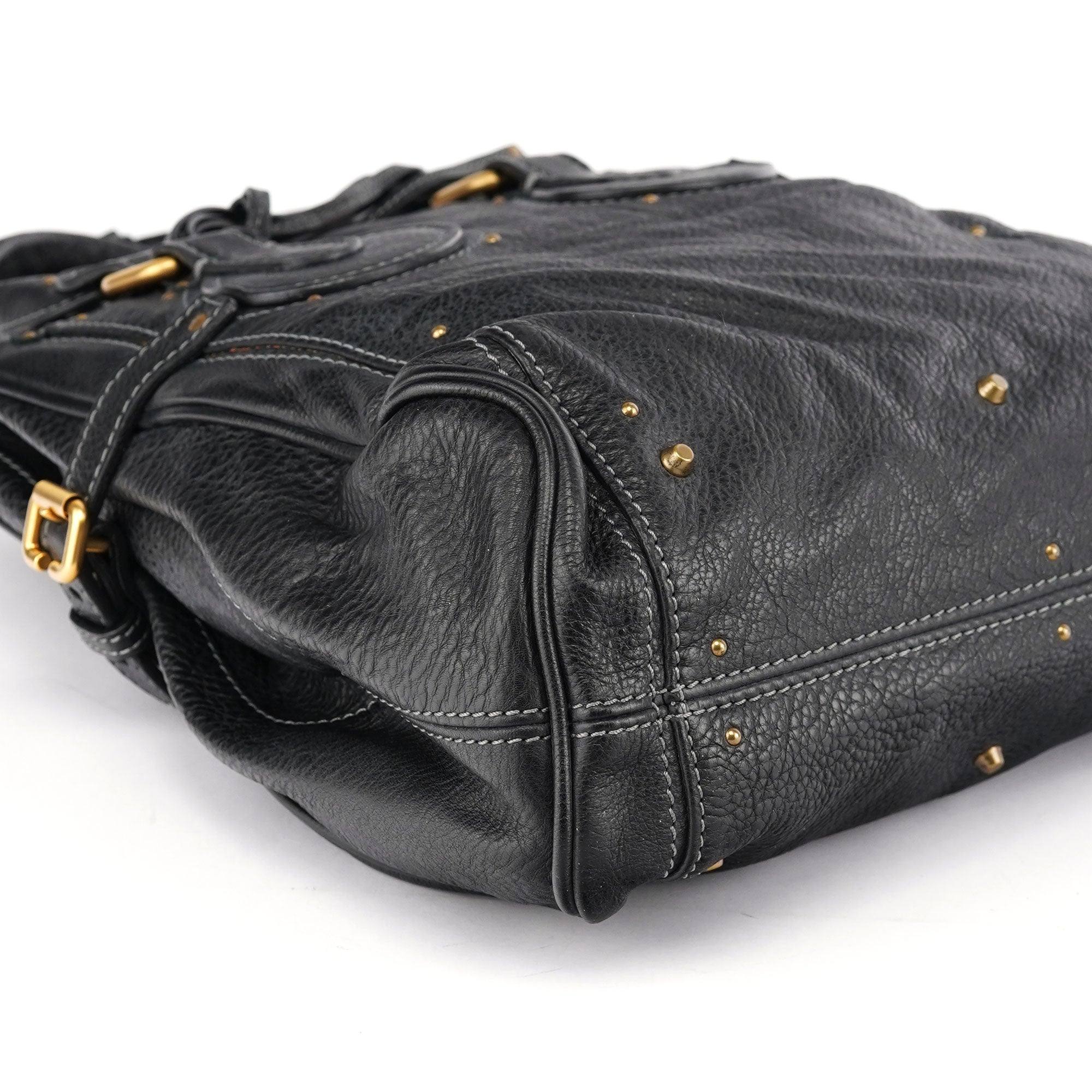 Chloé Black Leather Paddington Tote Bag