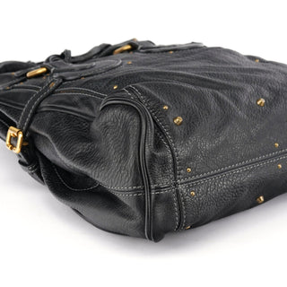Chloé Black Leather Paddington Tote Bag