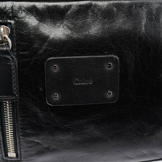 Chloe Black Leather Paddington Tote Bag
