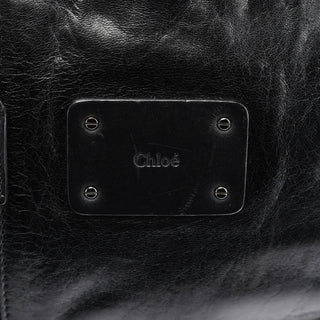 Chloe Black Leather Paddington Tote Bag