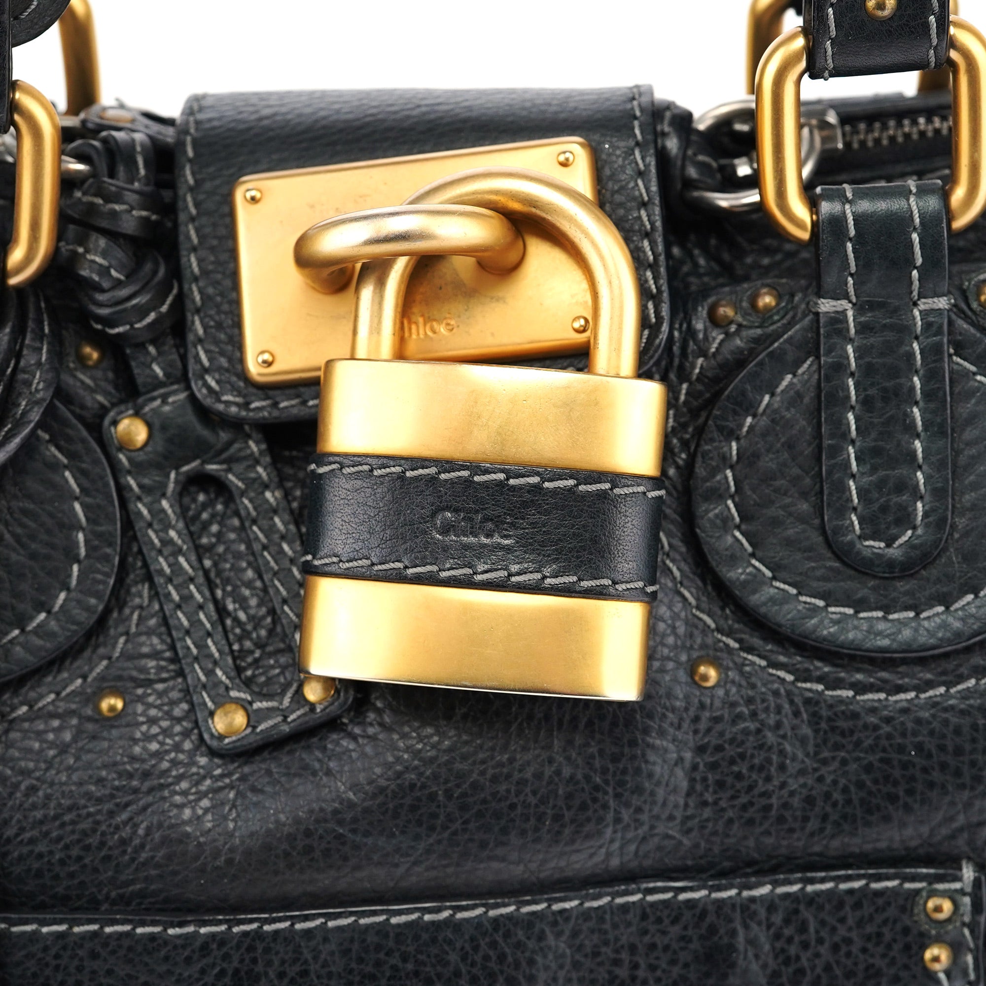 Chloé Sac cabas Paddington en cuir noir
