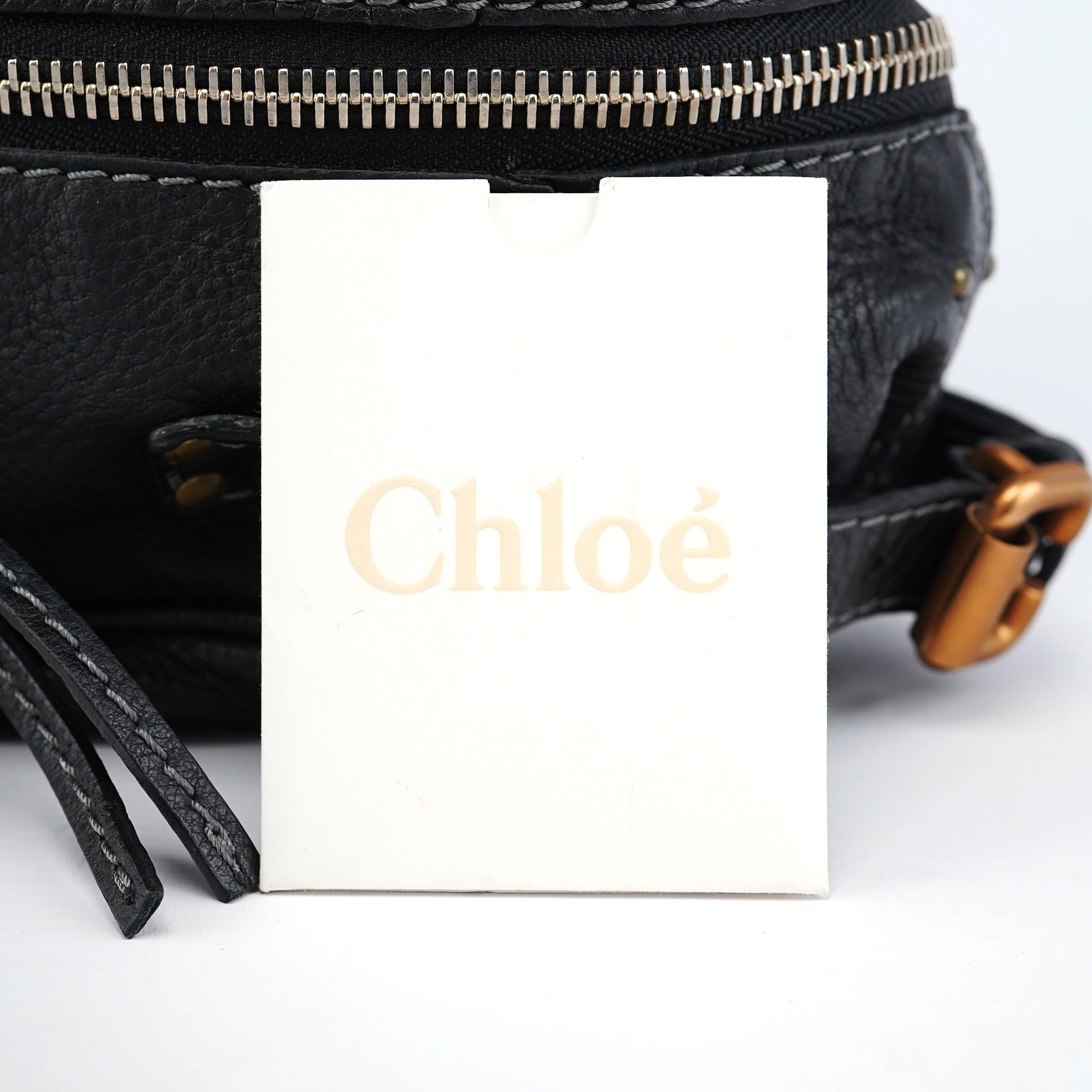 Chloé Black Leather Paddington Tote Bag