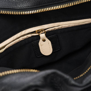 Chloe Black Leather Paraty 2-Way Bag