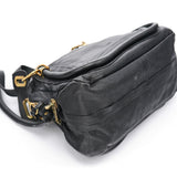 Chloé Paraty 2-Way Bag aus schwarzem Leder