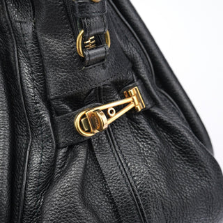 Chloe Black Leather Paraty 2-Way Bag