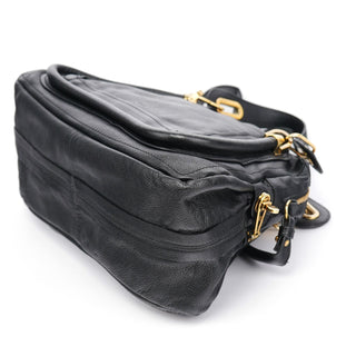 Chloe Black Leather Paraty 2-Way Bag