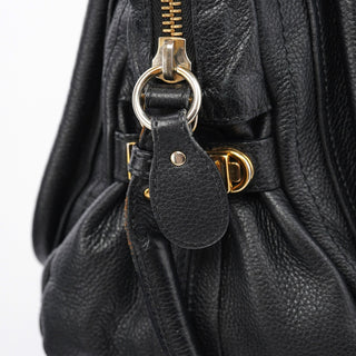 Chloe Black Leather Paraty 2-Way Bag