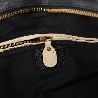 Chloe Black Leather Paraty 2-Way Bag