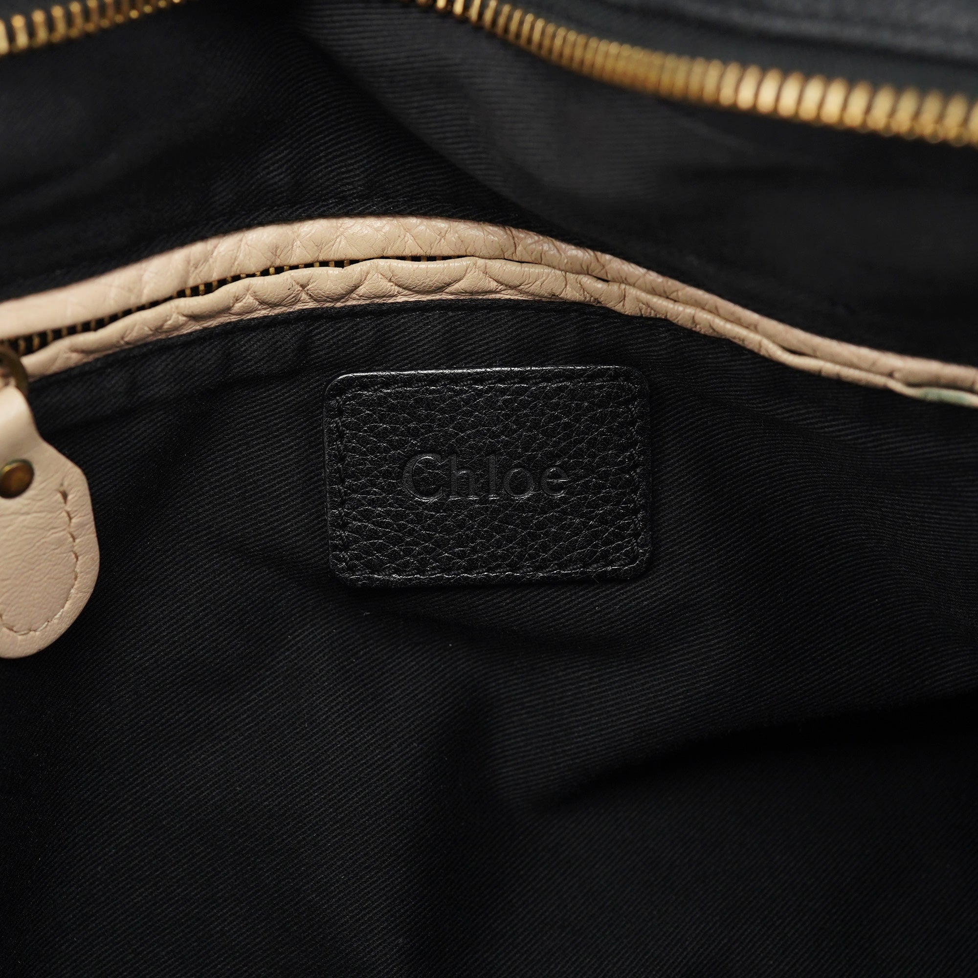 Chloe Black Leather Paraty 2-Way Bag