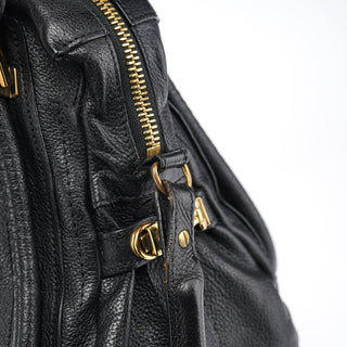 Chloe Black Leather Paraty 2-Way Bag