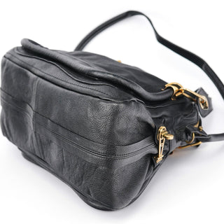 Chloe Black Leather Paraty 2-Way Bag