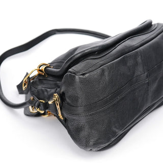 Chloe Black Leather Paraty 2-Way Bag