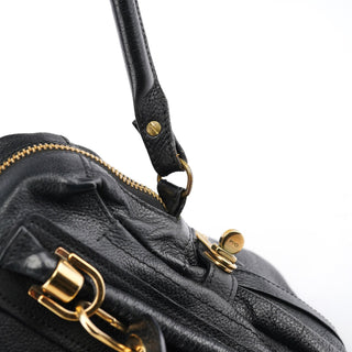 Chloe Black Leather Paraty 2-Way Bag