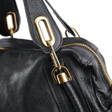 Chloe Black Leather Paraty 2-Way Bag