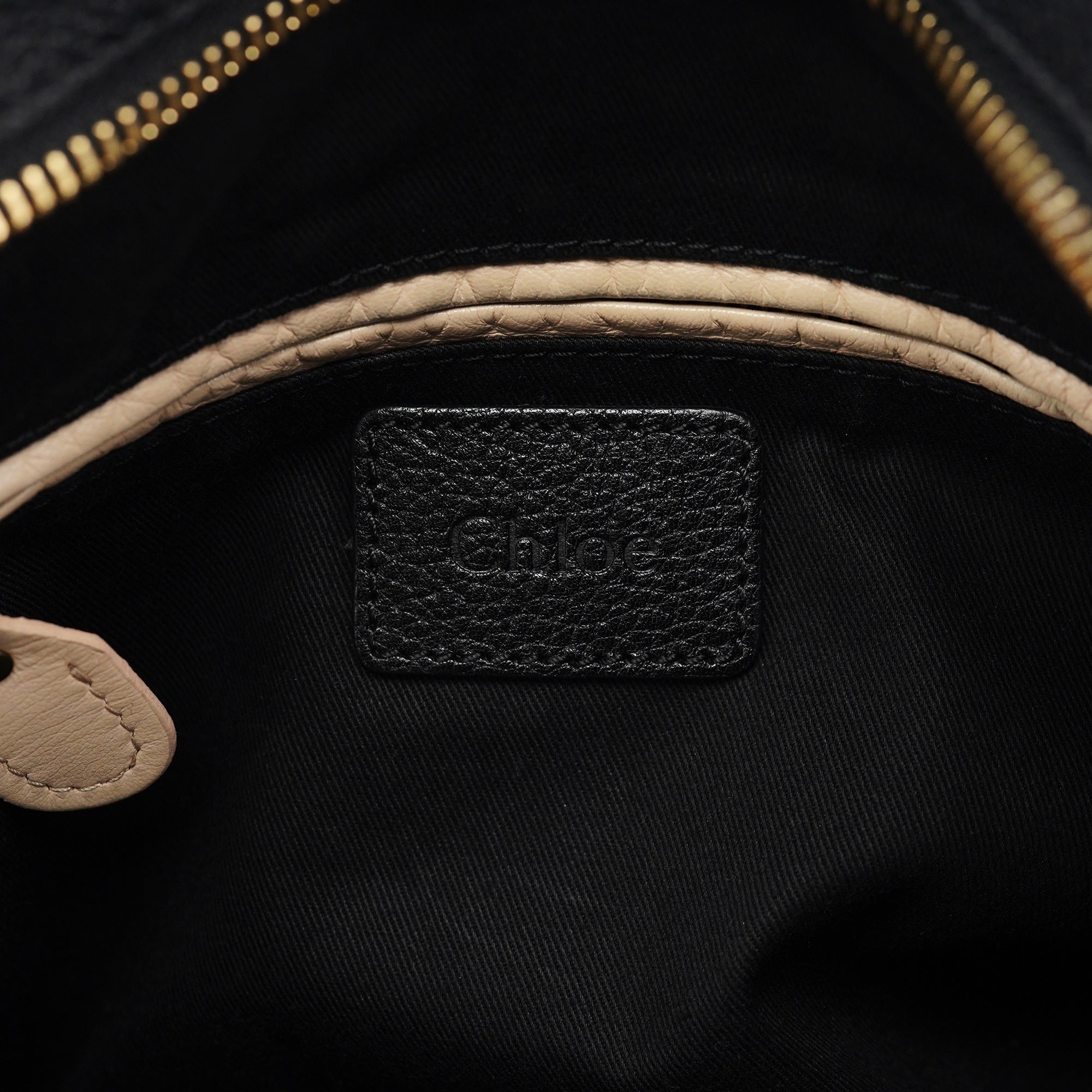 Chloé Sac deux portés Paraty en cuir noir
