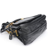 Chloé Sac deux portés Paraty en cuir noir