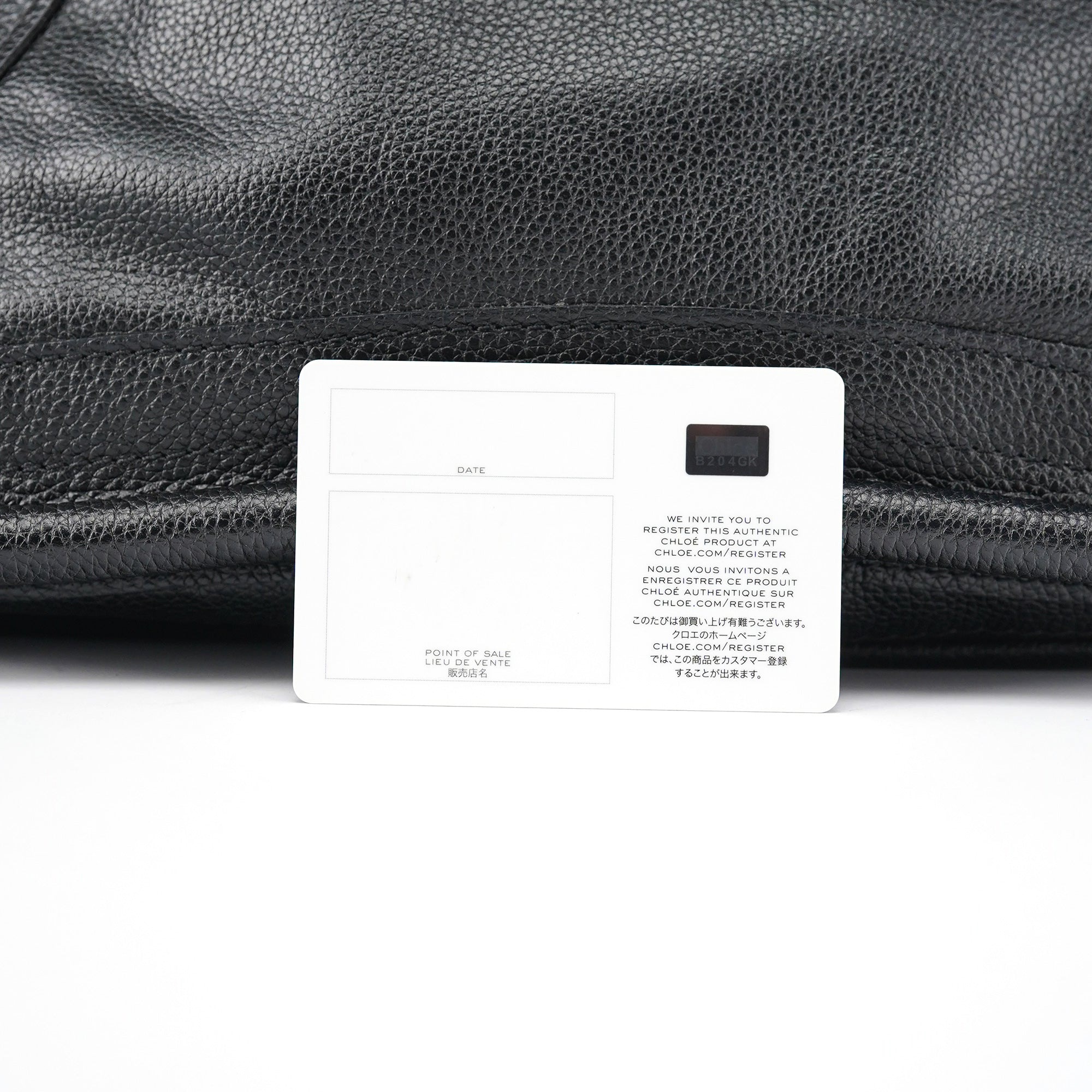 Chloé Sac deux portés Paraty en cuir noir