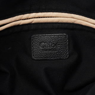 Chloe Black Leather Paraty 2-Way Bag