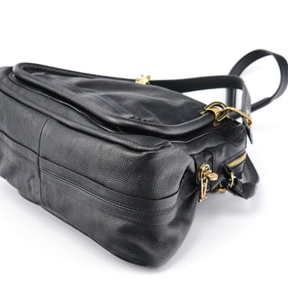 Chloe Black Leather Paraty 2-Way Bag