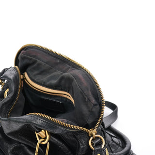 Chloe Black Leather Paraty 2-Way Bag