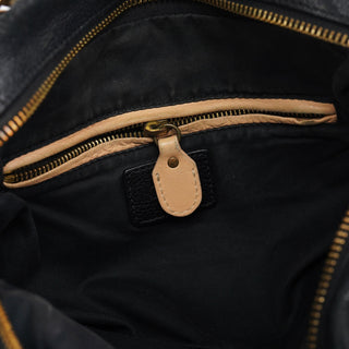 Chloe Black Leather Paraty 2-Way Bag