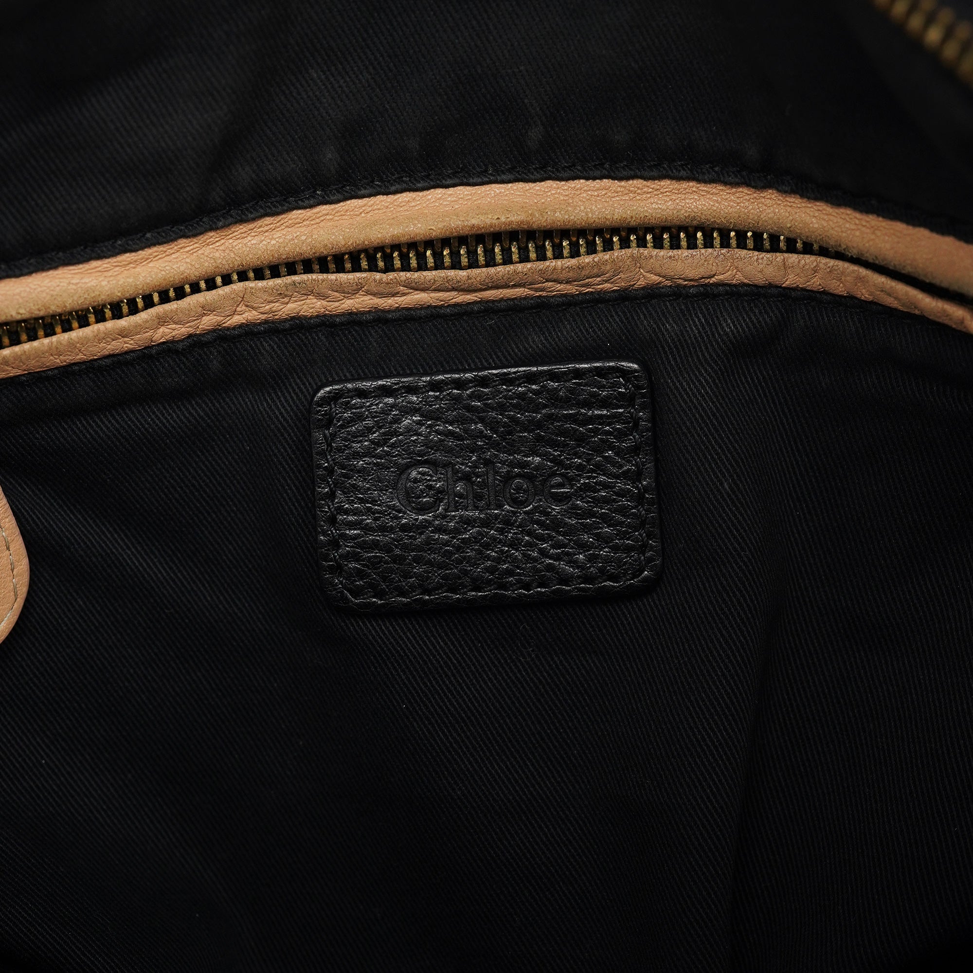 Chloe Black Leather Paraty 2-Way Bag