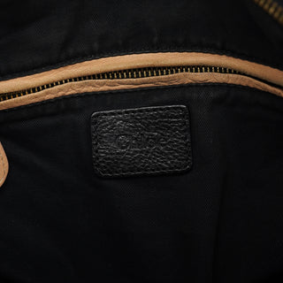 Chloe Black Leather Paraty 2-Way Bag