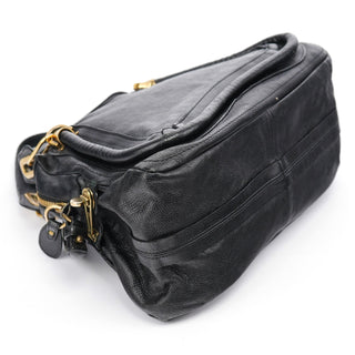 Chloe Black Leather Paraty 2-Way Bag