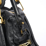 Chloe Black Leather Paraty 2-Way Bag