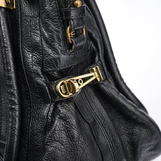 Chloe Black Leather Paraty 2-Way Bag