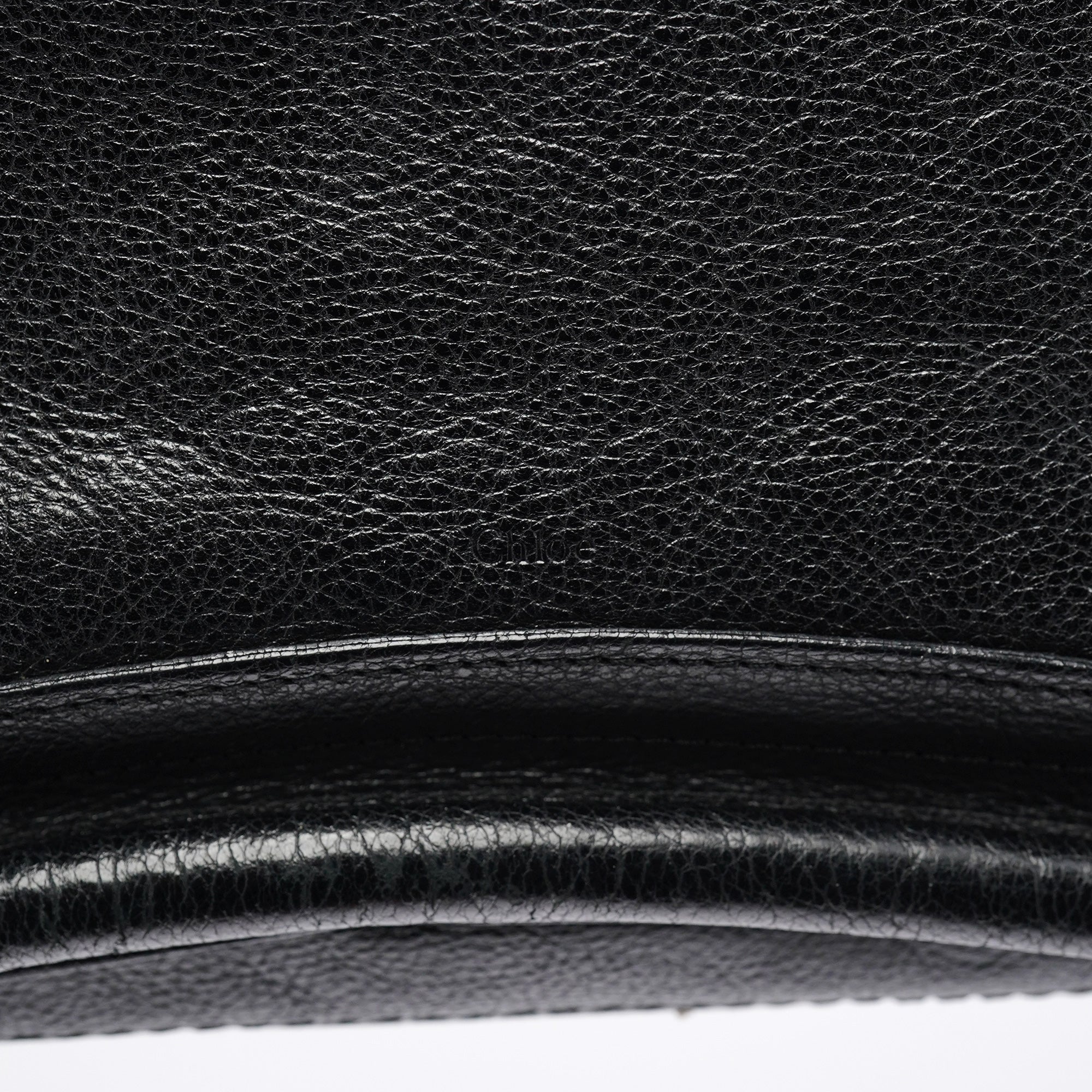 Chloe Black Leather Paraty 2-Way Bag