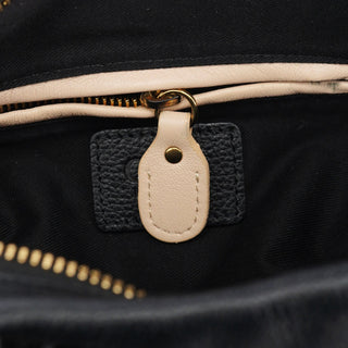 Chloe Black Leather Paraty 2-Way Bag