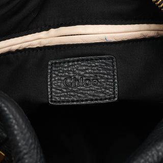 Chloe Black Leather Paraty 2-Way Bag