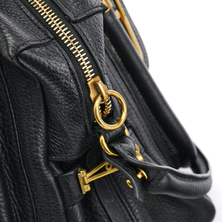 Chloe Black Leather Paraty 2-Way Bag
