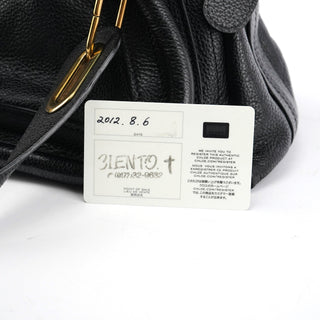 Chloe Black Leather Paraty 2-Way Bag