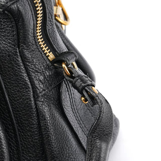 Chloe Black Leather Paraty 2-Way Bag