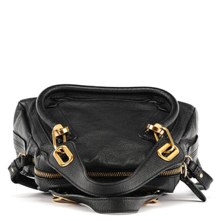 Chloe Black Leather Paraty 2-Way Bag