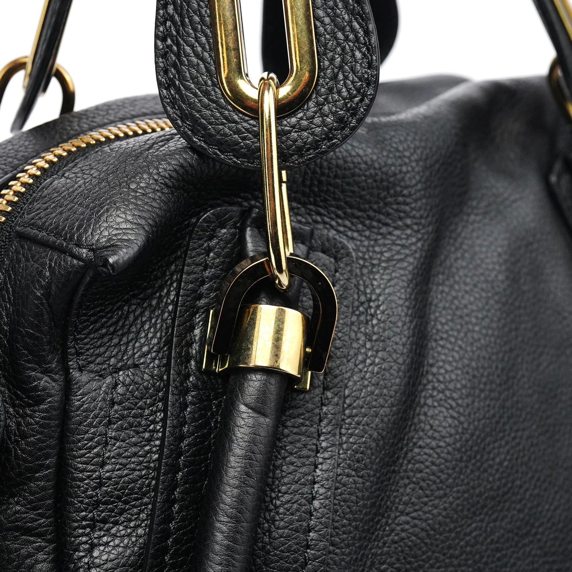 Chloé Sac deux portés Paraty en cuir noir