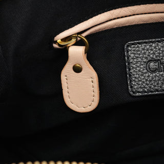 Chloe Black Leather Paraty 2-Way Bag