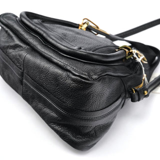 Chloe Black Leather Paraty 2-Way Bag