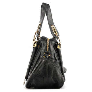 Chloe Black Leather Paraty 2-Way Bag