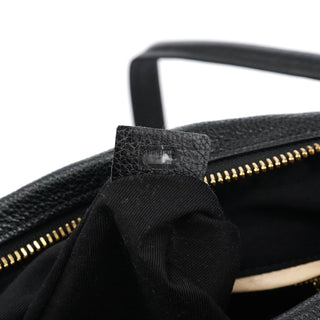 Chloe Black Leather Paraty 2-Way Bag