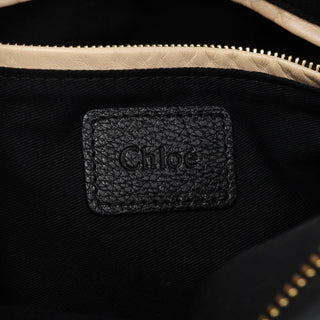 Chloe Black Leather Paraty 2-Way Bag