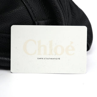 Chloe Black Leather Paraty 2-Way Bag