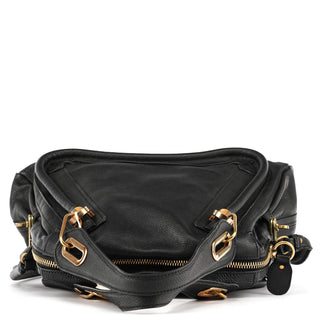 Chloe Black Leather Paraty 2-Way Bag